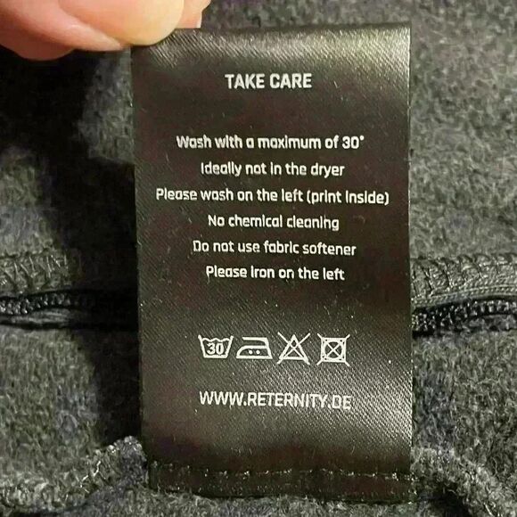 RETERNITY Essential Sweatpant S Vintage Grey Streetwear Pull-On Pockets Fade NWT - Picture 12 of 12